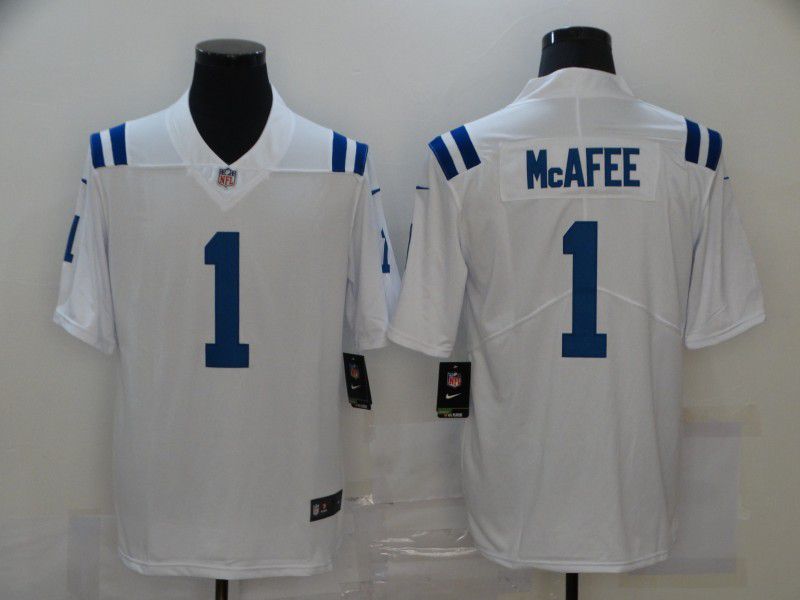 Men Indianapolis Colts 1 Mcafee White 2024 Nike Vapor Untouchable Limited Playe NFL Jersey